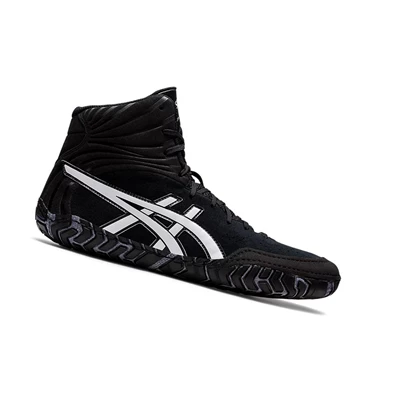 Asics AGGRESSOR 5 Wrestling Schuhe Herren Schwarz Weiß | DE-SALE76941