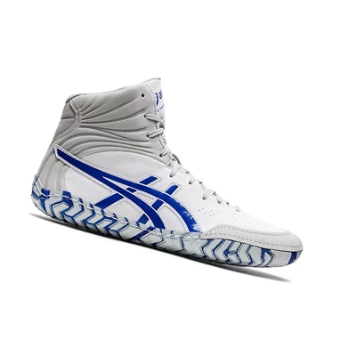 Asics AGGRESSOR 5 Wrestling Schuhe Herren Weiß Blau | DE-SALE77730