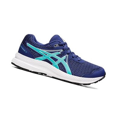 Asics CONTEND 7 GS Laufschuhe Kinder Blau | DE-SALE75817