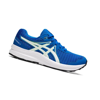 Asics CONTEND 7 GS Laufschuhe Kinder Blau Weiß | DE-SALE77338