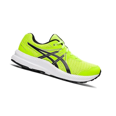 Asics CONTEND 7 GS Laufschuhe Kinder Grün Schwarz | DE-SALE76317