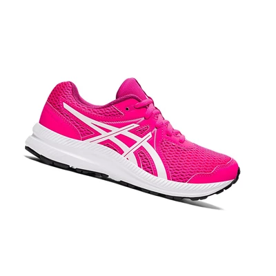 Asics CONTEND 7 GS Laufschuhe Kinder Rosa Weiß | DE-SALE76646