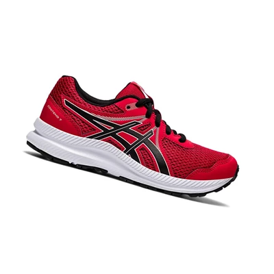 Asics CONTEND 7 GS Laufschuhe Kinder Rot Schwarz | DE-SALE77141