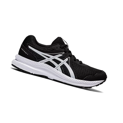Asics CONTEND 7 GS Laufschuhe Kinder Schwarz Weiß | DE-SALE78169