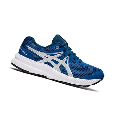Asics CONTEND 7 GS Laufschuhe Kinder Silber | DE-SALE76995