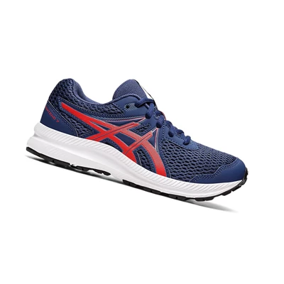 Asics CONTEND 7 GS Laufschuhe Kinder Tiefesrot | DE-SALE78330
