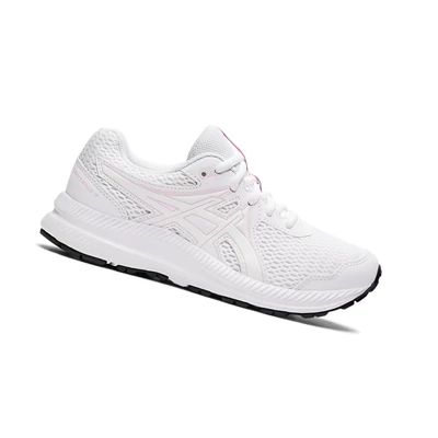 Asics CONTEND 7 GS Laufschuhe Kinder Weiß Rosa | DE-SALE77074