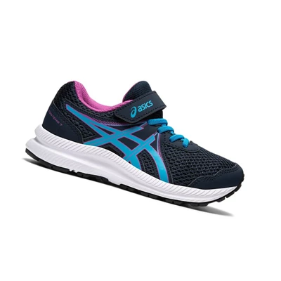 Asics CONTEND 7 PS Laufschuhe Kinder Blau | DE-SALE75637