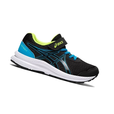 Asics CONTEND 7 PS Laufschuhe Kinder Schwarz | DE-SALE75791