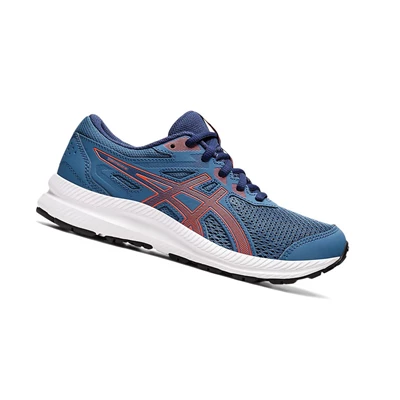 Asics CONTEND 8 GS Laufschuhe Kinder Azurblau | DE-SALE76290