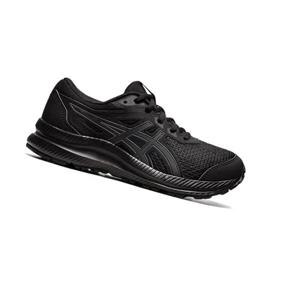 Asics CONTEND 8 GS Laufschuhe Kinder Schwarz Grau | DE-SALE76046