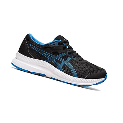 Asics CONTEND 8 GS Laufschuhe Kinder Schwarz Blau | DE-SALE76844