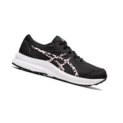 Asics CONTEND 8 GS Laufschuhe Kinder Schwarz Rosa | DE-SALE77680