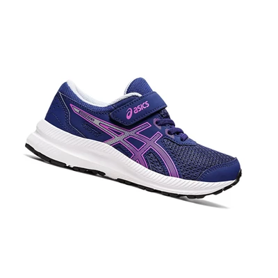 Asics CONTEND 8 PS Laufschuhe Kinder Blau | DE-SALE78245