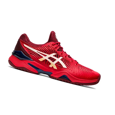 Asics COURT FF 2 Tennisschuhe Herren Rot Weiß | DE-SALE75755