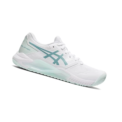 Asics GEL-CHALLENGER 13 Tennisschuhe Damen Weiß Blau | DE-SALE76777