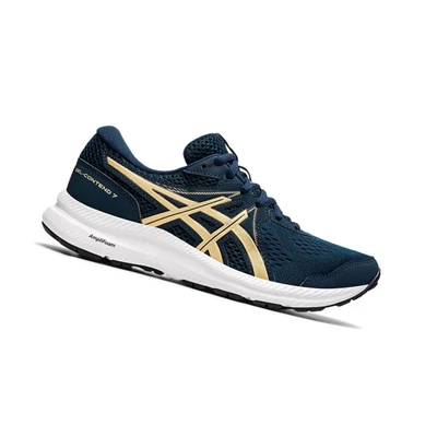 Asics GEL-CONTEND 7 Laufschuhe Damen Navy | DE-SALE76586