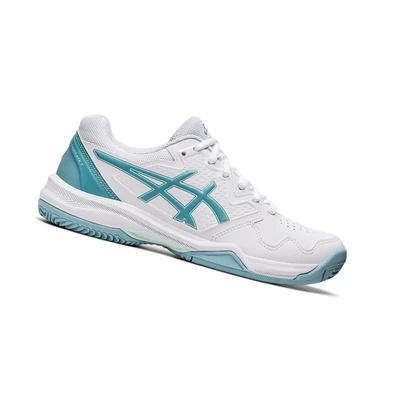 Asics GEL-DEDICATE 7 CLAY Tennisschuhe Damen Weiß Blau | DE-SALE75922