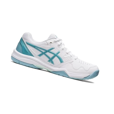 Asics GEL-DEDICATE 7 Tennisschuhe Damen Weiß Blau | DE-SALE76177