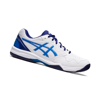 Asics GEL-DEDICATE 7 Tennisschuhe Herren Weiß Blau | DE-SALE75535