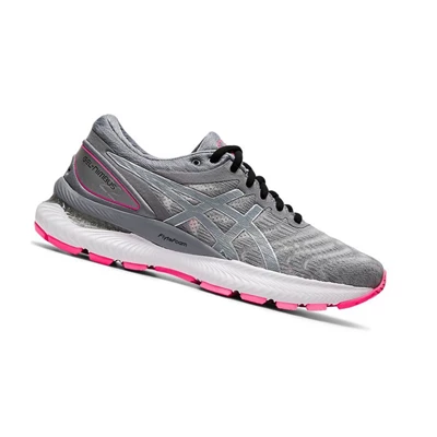 Asics GEL-NIMBUS 22 LITE-SHOW Laufschuhe Damen Grau | DE-SALE76364