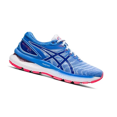 Asics GEL-NIMBUS 22 Laufschuhe Damen Blau | DE-SALE78284