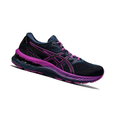 Asics GEL-NIMBUS 23 LITE-SHOW Laufschuhe Damen Blau | DE-SALE77984