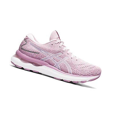 Asics GEL-NIMBUS 24 Laufschuhe Damen Rosa Weiß | DE-SALE77550