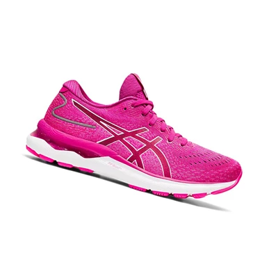 Asics GEL-NIMBUS 24 Laufschuhe Damen Rot Weiß | DE-SALE78031