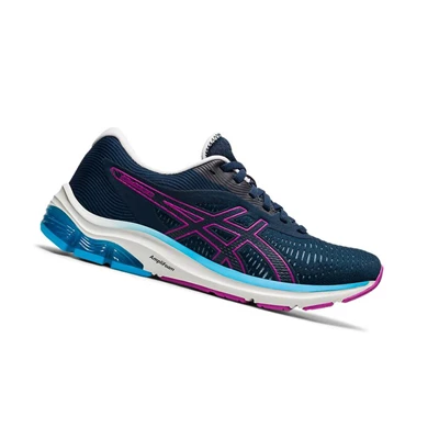 Asics GEL-PULSE 12 Laufschuhe Damen Navy | DE-SALE77715