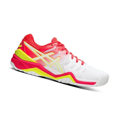 Asics GEL-RESOLUTION 7 Tennisschuhe Damen Weiß | DE-SALE77301