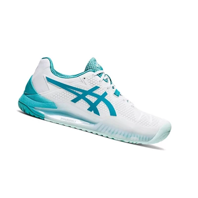 Asics GEL-RESOLUTION 8 (D) Tennisschuhe Damen Weiß | DE-SALE76213