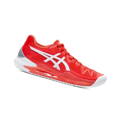 Asics GEL-Resolution 8 Tennisschuhe Damen Rot Weiß | DE-SALE75800