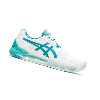 Asics GEL-Resolution 8 Tennisschuhe Damen Weiß | DE-SALE77138