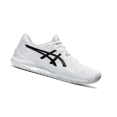 Asics GEL-Resolution 8 Tennisschuhe Herren Weiß Schwarz | DE-SALE76388