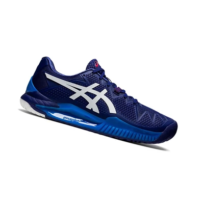 Asics GEL-Resolution 8 Tennisschuhe Herren Blau Weiß | DE-SALE78261