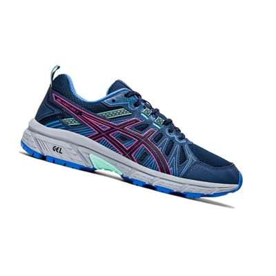 Asics GEL-VENTURE 7 Trail Trailrunning Schuhe Damen Navy | DE-SALE77387