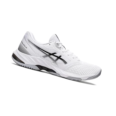 Asics NETBURNER BALLISTIC FF 3 Volleyballschuhe Damen Weiß Schwarz | DE-SALE77991