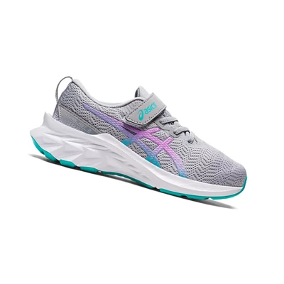 Asics NOVABLAST 2 PS Laufschuhe Kinder Grau Lavendel | DE-SALE75721
