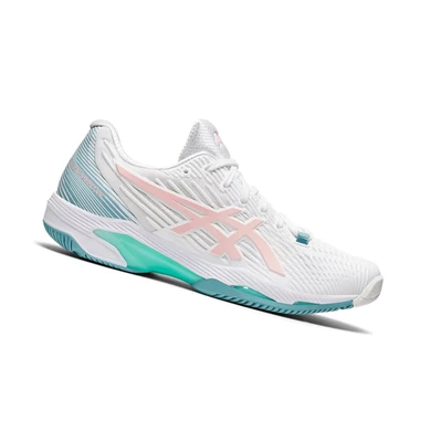 Asics SOLUTION SPEED FF 2 Tennisschuhe Damen Weiß Rosa | DE-SALE76907