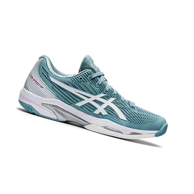 Asics SOLUTION SPEED FF 2 Tennisschuhe Damen Blau Weiß | DE-SALE77664