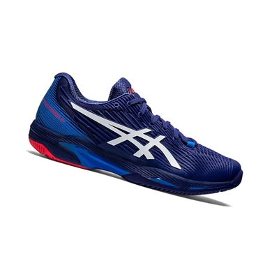 Asics SOLUTION SPEED FF 2 Tennisschuhe Herren Blau Weiß | DE-SALE76271